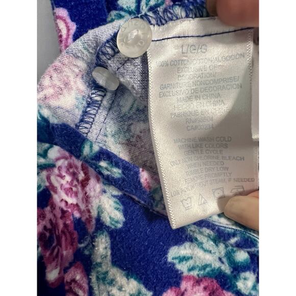 Lanz of Salzburg | Women's Nantucket Rose Flannel Cottage Gown | Size Large - Picture 5 of 7